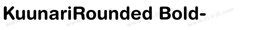 KuunariRounded Bold字体转换